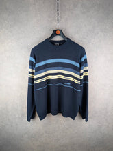 Billabong Jumper Mens Large L Navy Knitted Vintage Y2K Pullover Surfing